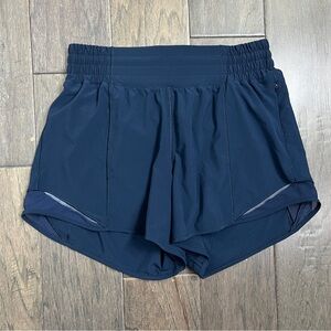 Lululemon Hotty Hot Short *High-Rise Long 4" True Navy